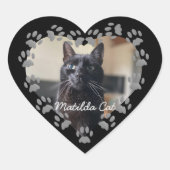 猫写真ペットポープリントフレームハートシール ハートシール (正面)