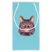 猫写真ポートレート スモールペーパーバッグ (裏面)