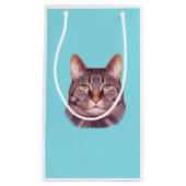 猫写真ポートレート スモールペーパーバッグ (正面)