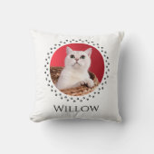 猫写真枕 – ペットパーソナライズされたの形見プレゼント クッション (正面)