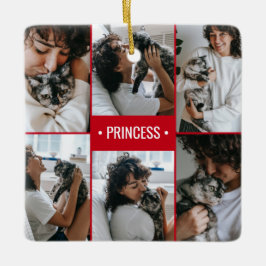 猫写真集モノグラムの団 セラミックオーナメント