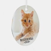 猫写真 メタルオーナメント (正面右)
