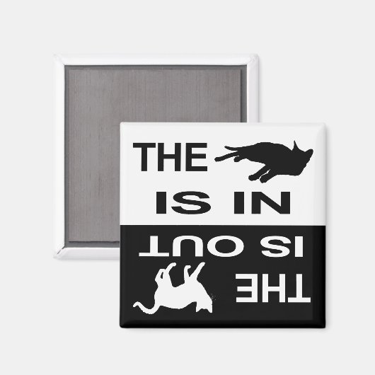 猫出入り2 マグネット (正面/裏面)