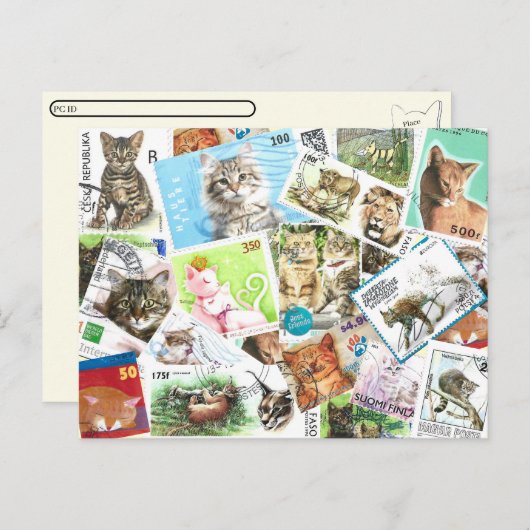 猫切手国際的ポストカード シーズンポストカード (正面/裏面)
