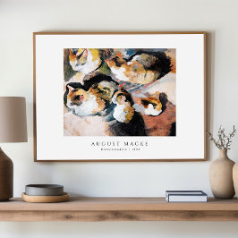 猫勉強 | カツェンストゥディエン（1909年）威厳があるマッケ ポスター