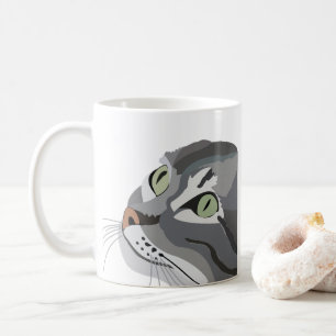 猫動物の目ペット コーヒーマグカップ