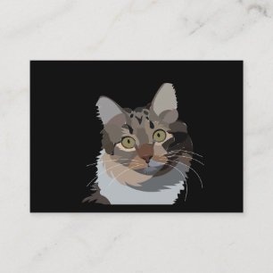 猫動物ペットイラストレーション猫好きペットサービス 名刺