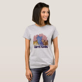 猫動物家族かわいい Tシャツ (正面フル)