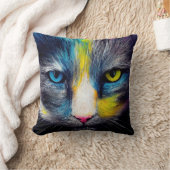 猫動物発見アドベンチャー自然惑星 クッション (ブランケット)