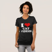 猫動画が大好き Tシャツ (正面フル)