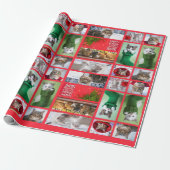 猫十匹コラージュ ラッピングペーパー (アンロールド)