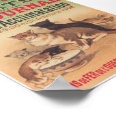 猫博覧会広告ヴィンテージポスター ポスター (角)