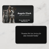 猫又は犬の歩く/着座名刺 名刺 (正面/裏面)
