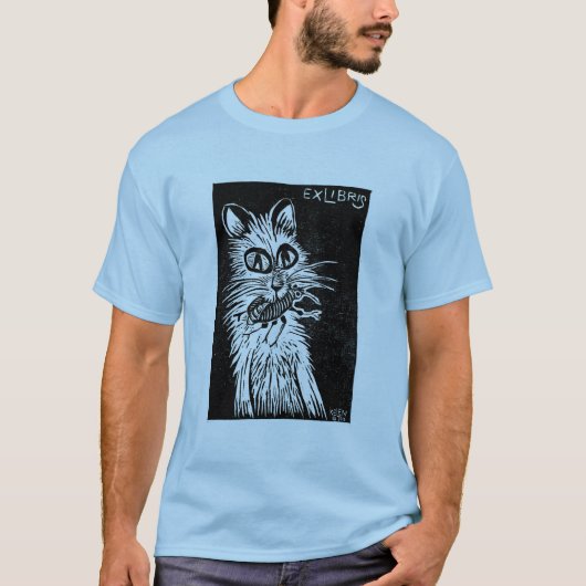 猫及びカブトムシ Tシャツ (正面)
