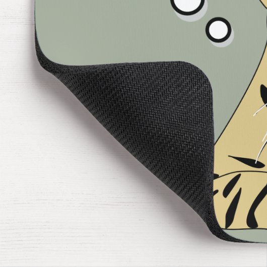 猫及びコンピュータ冗談のユーモアのマウスパッド マウスパッド (コーナー)