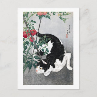 猫及びトマト高橋松亭 ポストカード