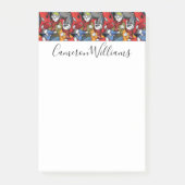 猫及び犬のスクーターパターン|はあなたの名前を加えます ポストイット (正面)