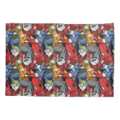 猫及び犬のスクーターパターン 枕カバー (裏面-左)