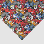 猫及び犬のスクーターパターン 薄葉紙 (詳細)