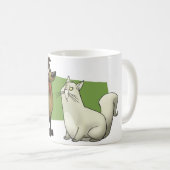 猫及び犬のマグ コーヒーマグカップ (正面右)