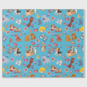 猫及び犬用ギフトラッピング紙 ラッピングペーパー (フラット)