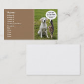 猫及び犬 名刺 (正面/裏面)