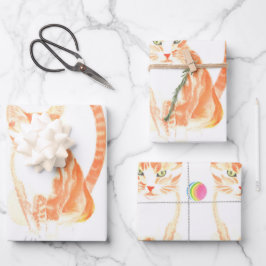 猫及び玩具用ボール ラッピングペーパーシート