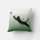 猫及び蝶 クッション (裏面)