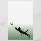 猫及び蝶 便箋 (正面)