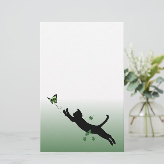 猫及び蝶 便箋 (スタンド正面)