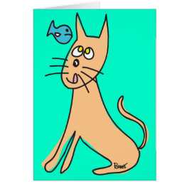 猫及び魚の空白のなカード