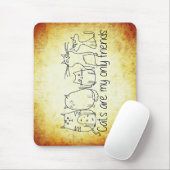 猫友おもしろい友 マウスパッド (マウス)