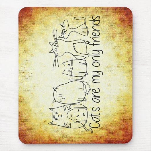 猫友おもしろい友 マウスパッド (正面)