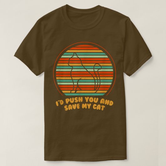 猫友救達の猫好きバディ・キッテン・サー Tシャツ (デザイン正面)