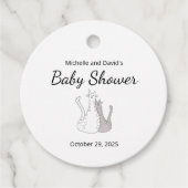 猫双生児男女兼用シャワー フェイバータグ (正面)