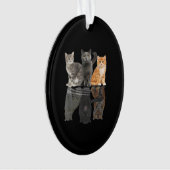 猫反射鏡チータタイガーギフト オーナメント (正面)