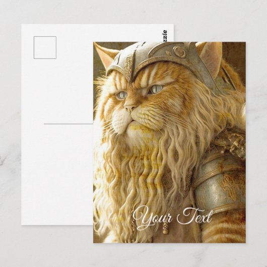 猫古バイキング。 ポストカード (正面/裏面)