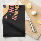 猫可愛いハロウィーン美的必須Tシャツ キッチンタオル (四つ折り)