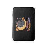 猫可愛いハロウィーン美的必須Tシャツ バスマット (正面縦)