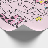 猫可愛い猫おもしろい猫好き ラッピングペーパー (角)