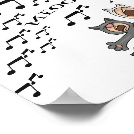 猫合唱団 ポスター (角)