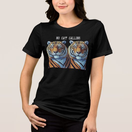 猫呼び出し禁止 トライブレンドTシャツ (正面)