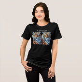 猫呼び出し禁止 トライブレンドTシャツ (正面全面)