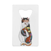 猫喫煙 クレジットカード栓抜き (裏面)