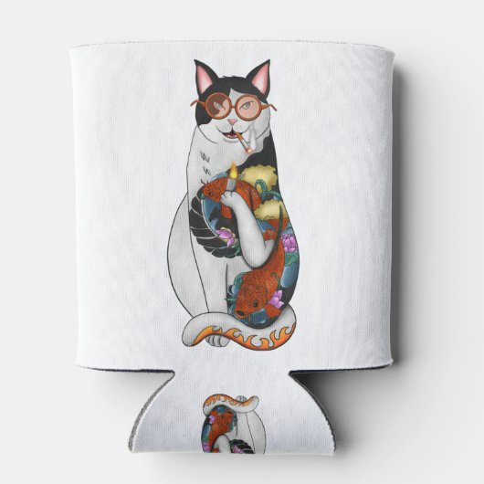 猫喫煙 缶クーラー (裏面)