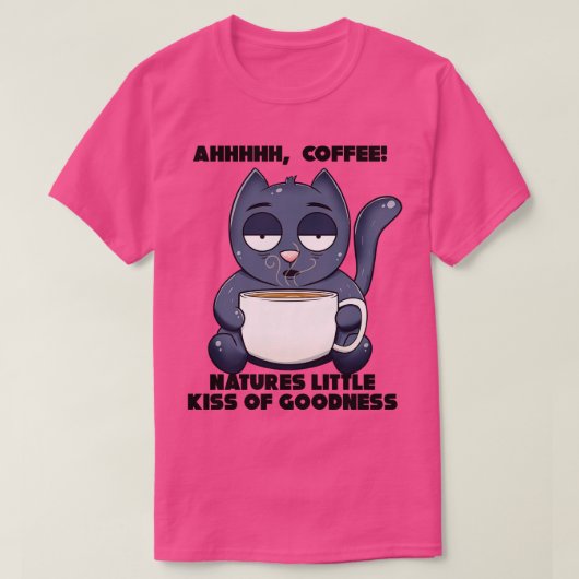 猫喫茶猫好き好き Tシャツ (デザイン正面)