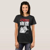 猫噛み愛女黒 Tシャツ (正面フル)