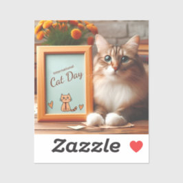 猫国際的の日 シール