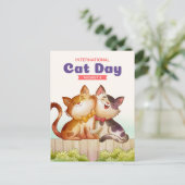 猫国際的の日 ポストカード (スタンド正面)