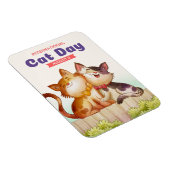 猫国際的の日 マグネット (右側)